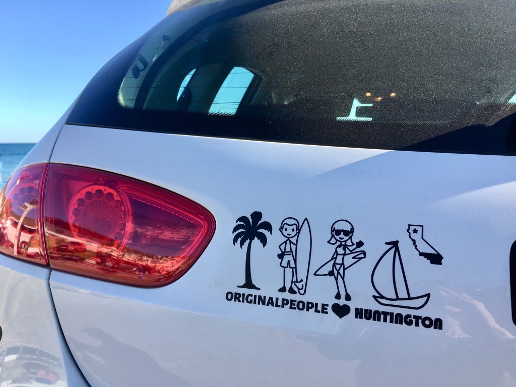 Surf family sticker