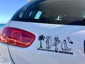 Pegatina familia surf