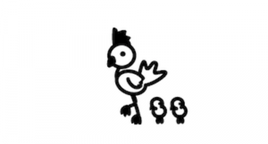 Chicken car decal