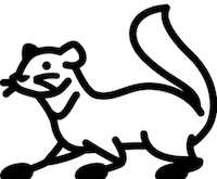 Ferret car decal