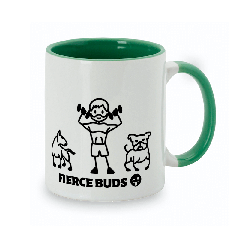 Pitbull and Bulldog dog mugs