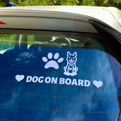 Dog on Board sticker