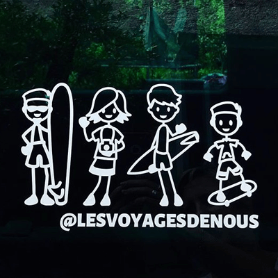 Instagram handle family sticker 