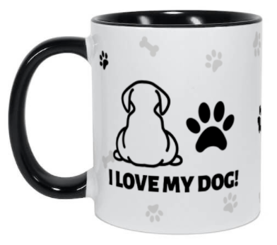 Taza personalizada para amante de los perros