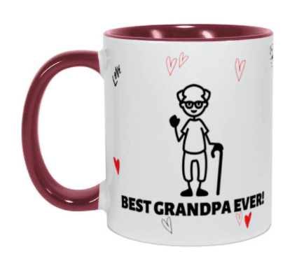 Best grandpa ever customized mug