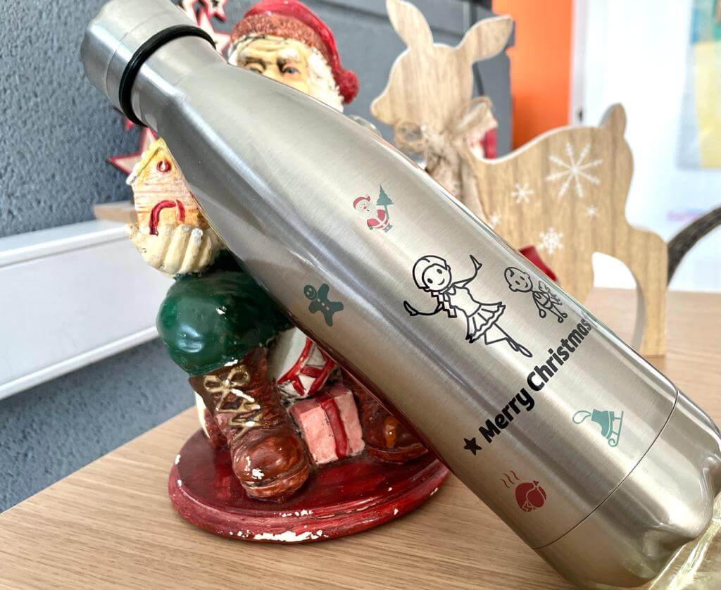 Personalised bottle from originalpeople as a personalised Christmas gift idea