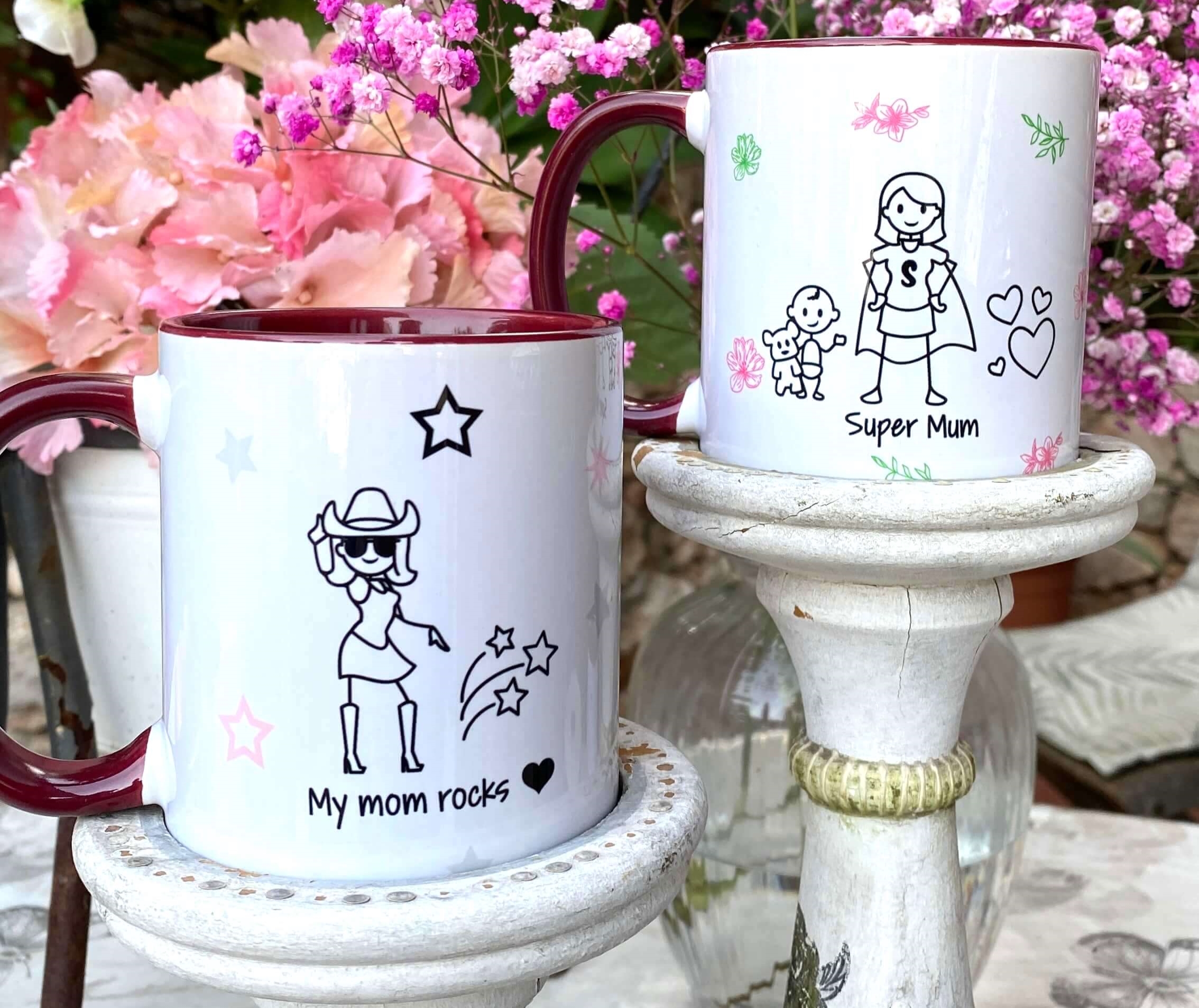 Personalisierte Tassen als Geschenkidee zum Muttertag 