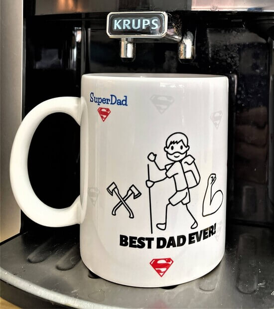 Personalised mugs as gift ideas for fathers day