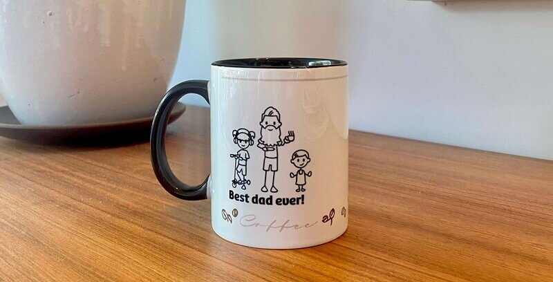 Personalised mugs as gift ideas for Father's day 2022